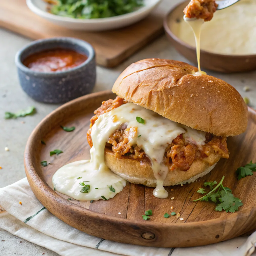 Cheesy Chicken Sloppy Joes