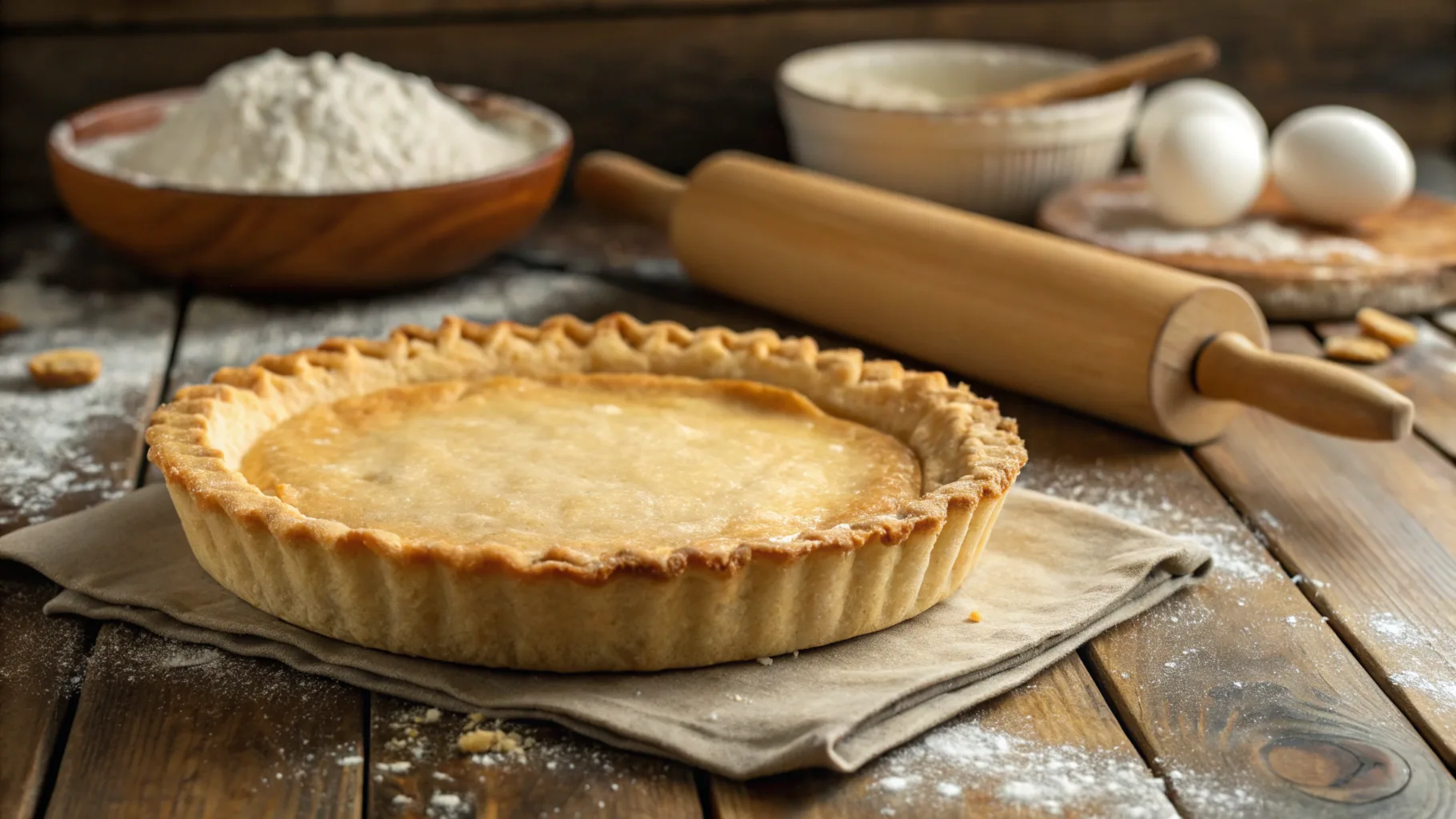 Perfect Crisco pie crust recipe with flaky, golden layers.