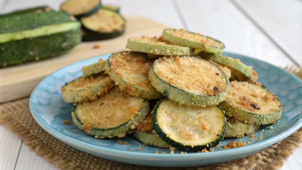  Fried squash served at a Southern-style dinner.