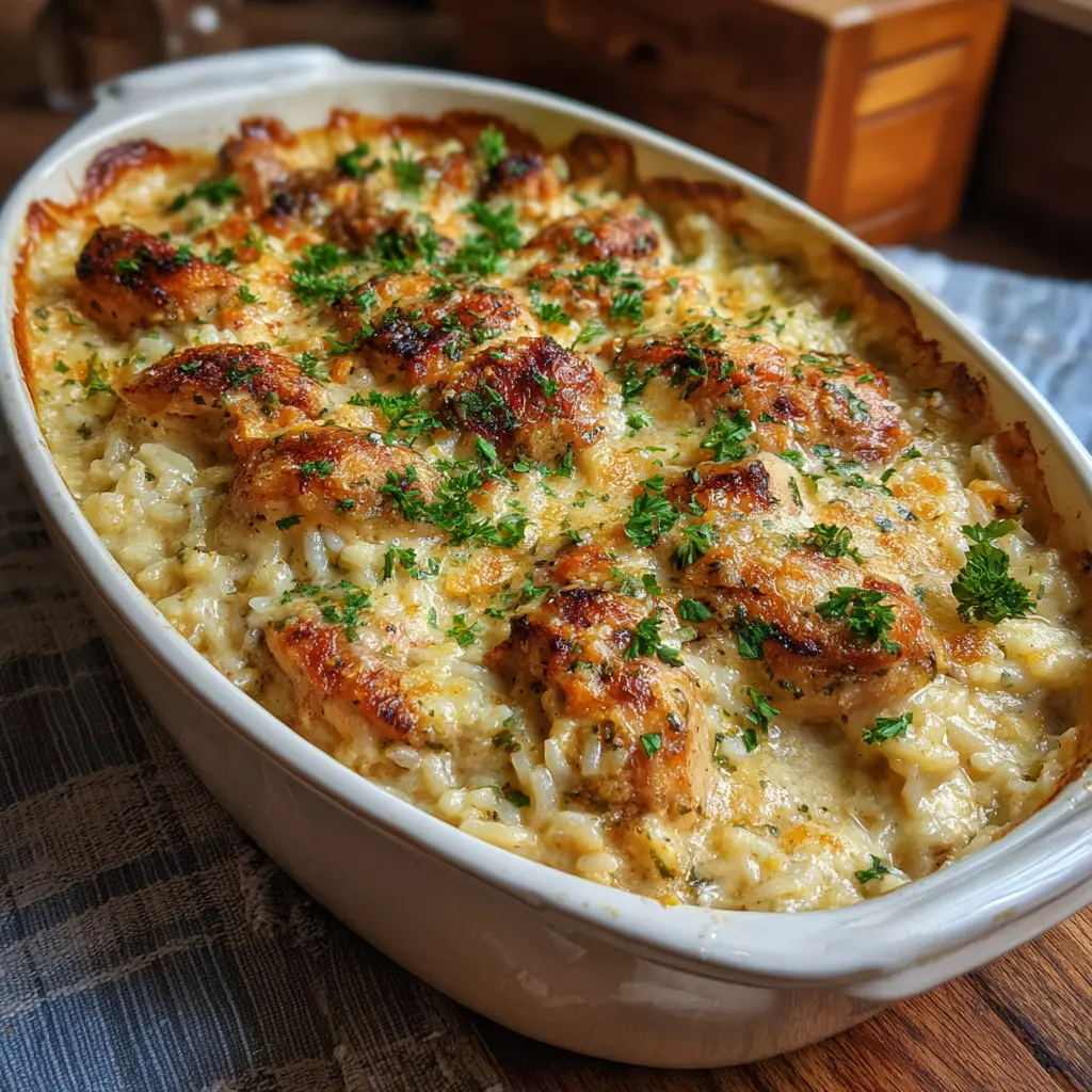 forgotten chicken casserole recipe baked in oven
