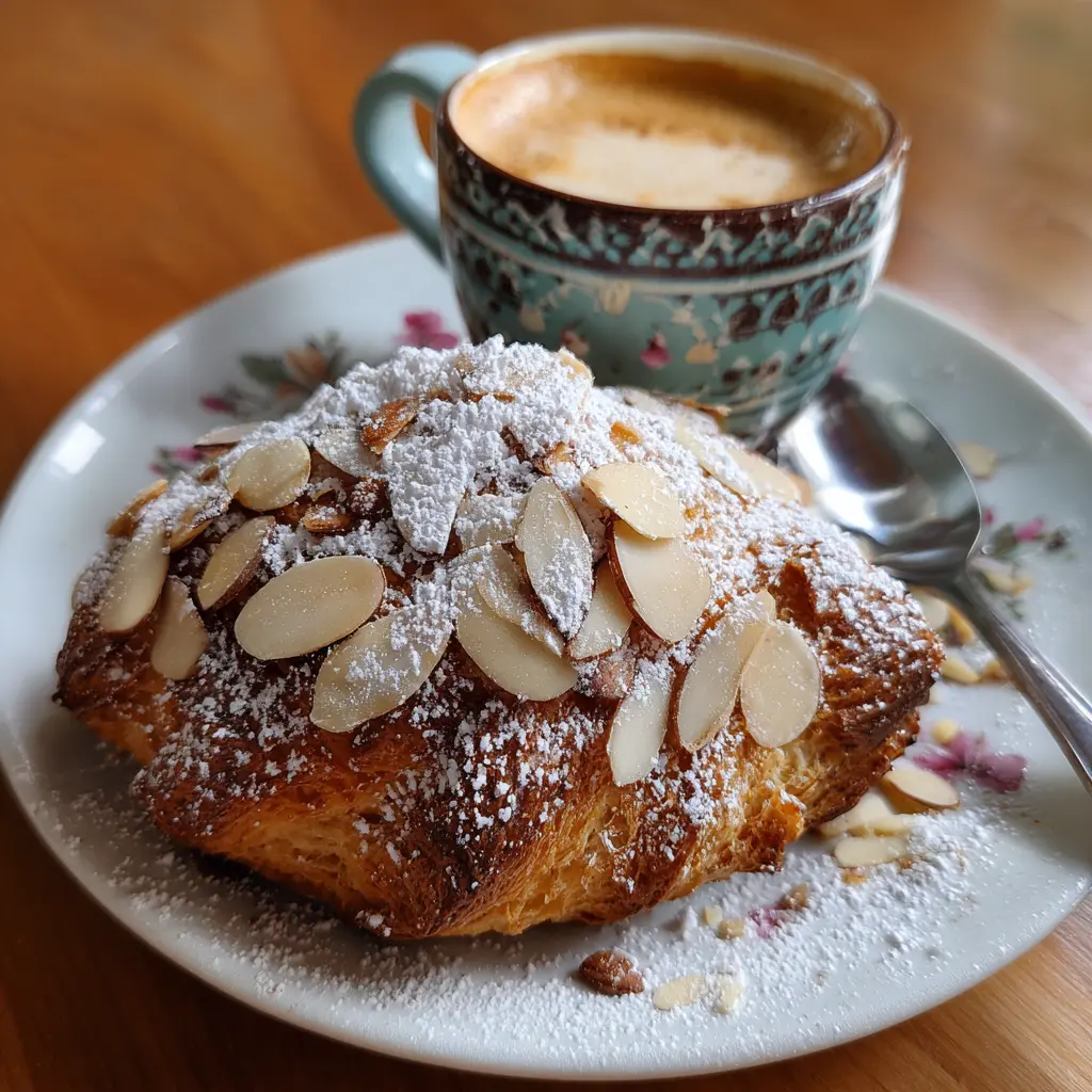 mandelgipfeli-recipe Almond Gipfeli recipe with sliced almonds topping