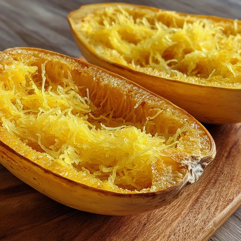 Roasted spaghetti squash low-carb pasta alternative