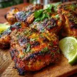 San Antonio grilled Mexican chicken marinade recipe served on platter