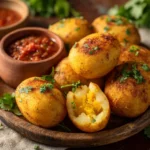 Papas rellenas recipe Chilean style crispy golden stuffed potatoes