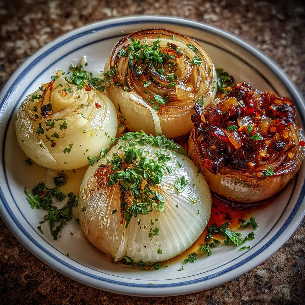 Onion Boil Recipe variations on plate