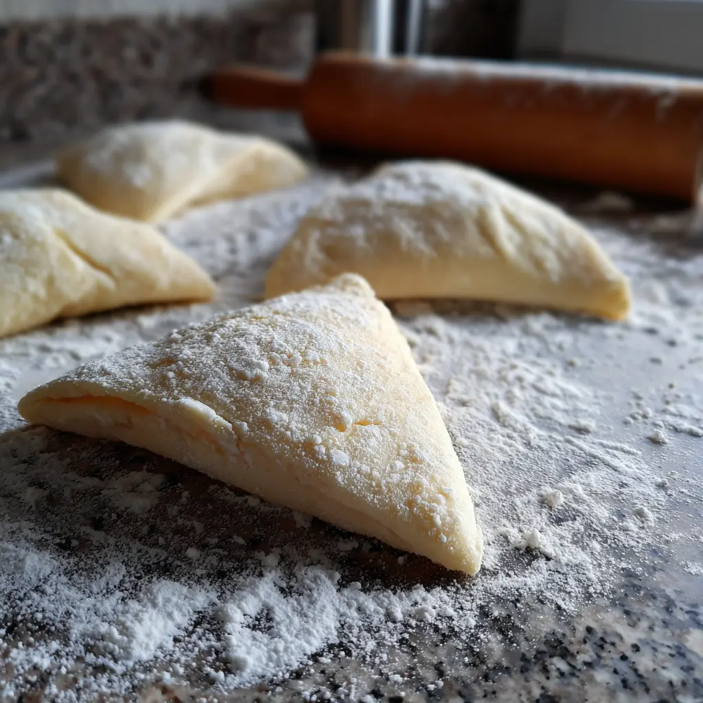 making-gipfeli-recipe Rolling dough for Gipfeli recipe step by step
